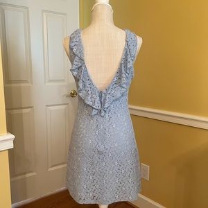 Blue lace dress